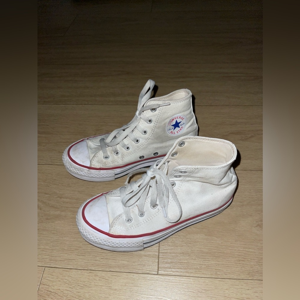Girls Platform Converse White